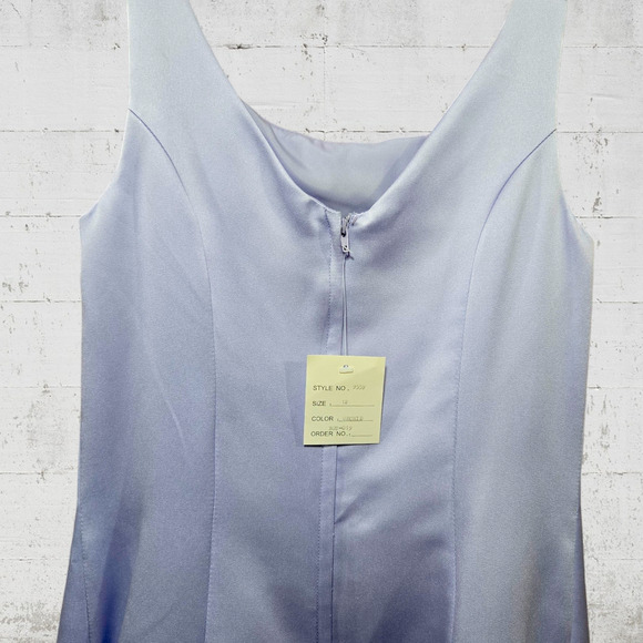 Y2K Vintage Purple Rhinestone Embellished Ball Gown Dress Flower Girl Size 12 - Picture 9 of 16